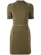 Courrèges Fitted Dress, Women's, Size: 38, Green, Polyamide/spandex/elastane/merino