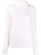 Maison Ullens Roll-neck Fitted Sweater - White