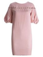 Emannuelle Junqueira Embellished Dress, Women's, Size: 42, Pink/purple, Linen/flax/viscose