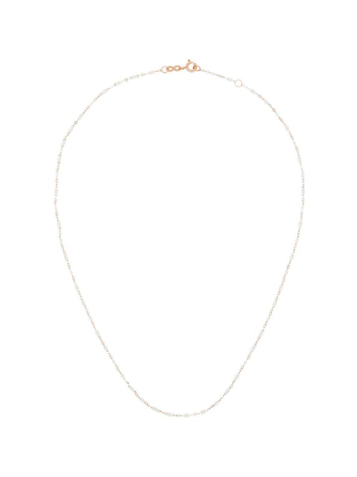 Gigi Clozeau 18kt Rose Gold Beaded Necklace - White/rose Gold