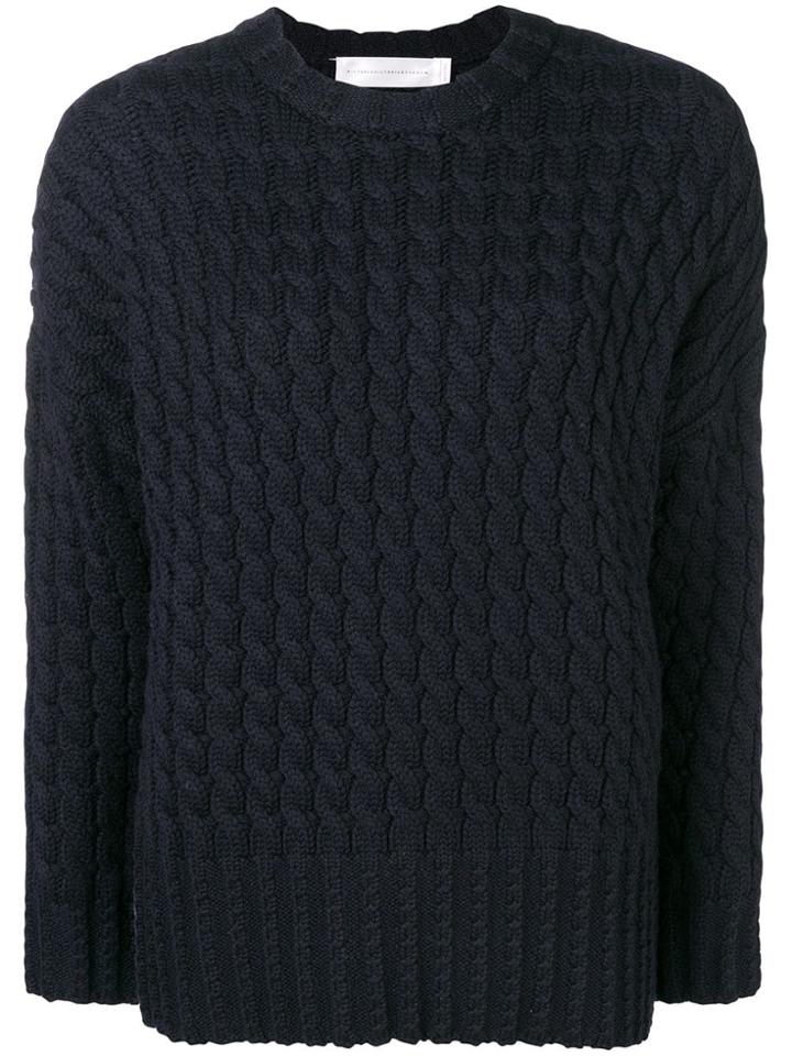 Victoria Victoria Beckham Crew Neck Sweatshirt - Blue