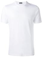 Zanone Crew Neck T-shirt, Men's, Size: Medium, White, Cotton