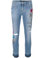 Ermanno Scervino Embroidered Skinny Jeans - Blue