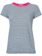 Rag & Bone Contrast Neck Striped T-shirt - Blue