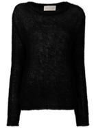 Chiara Bertani Cable Knit Jumper - Black