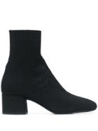 Ash Key Sock Ankle Boots - Black