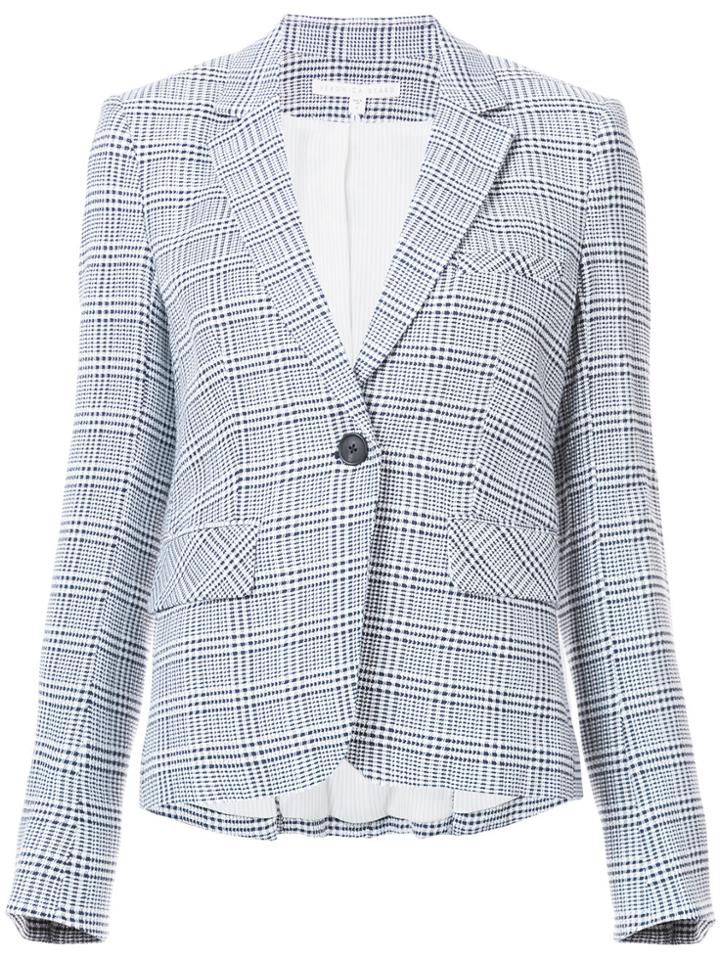Veronica Beard Plaid Blazer - Blue