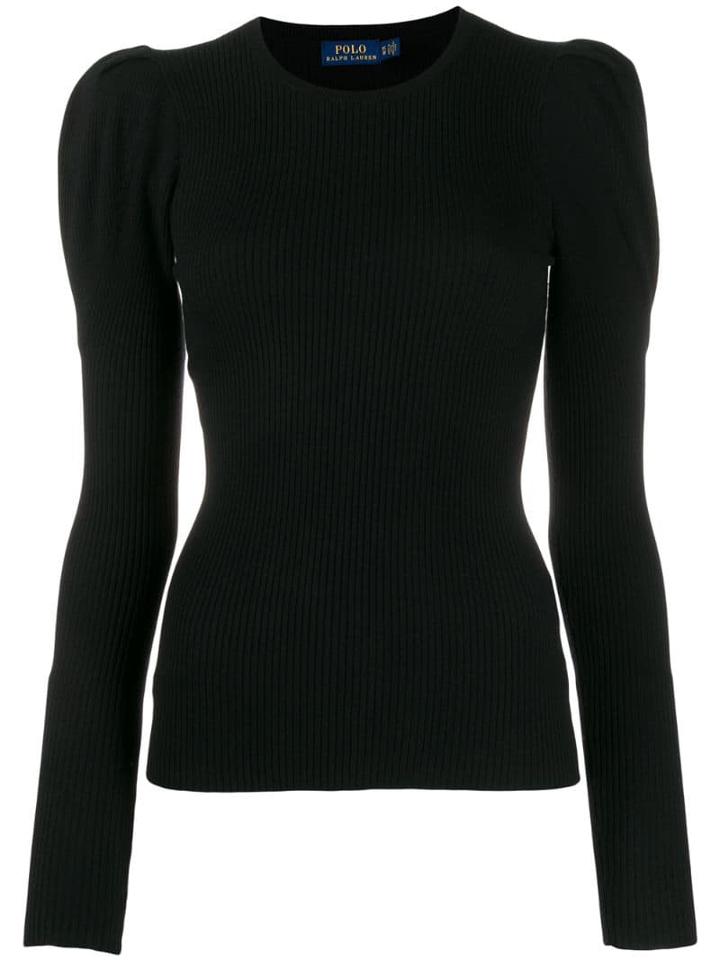 Polo Ralph Lauren Long-sleeve Fitted Sweater - Black