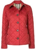 Burberry Quilted Fitted Jacket - Red