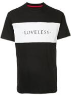 Loveless Logo Print T-shirt - Black