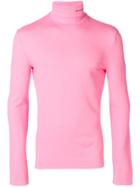 Calvin Klein 205w39nyc Roll Neck Sweater - Pink & Purple