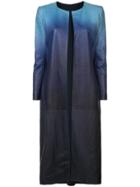 Oscar De La Renta Gradient Coat - Blue