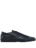Common Projects Navy Blue Achilles Leather Sneakers