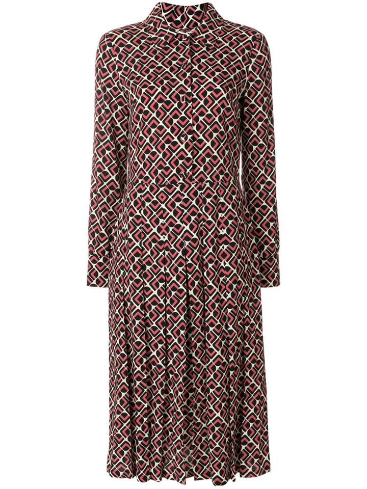 La Doublej Domino Rosa Shirt Dress - Pink & Purple