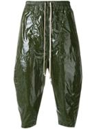 Rick Owens Drkshdw Cropped Tapered Trousers - Green