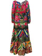 Pierre-louis Mascia Floral Print Maxi Dress - Red
