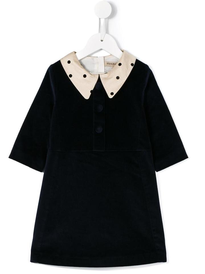 Hucklebones London Velvet Shift Dress, Girl's, Size: 10 Yrs, Blue