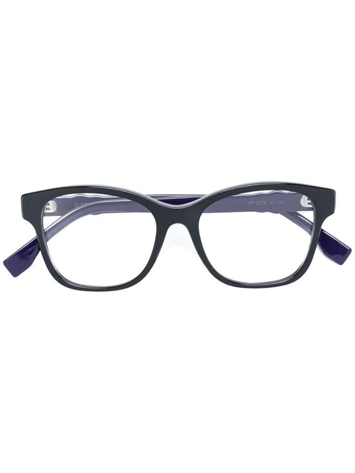 Fendi Eyewear Square Glasses - Black