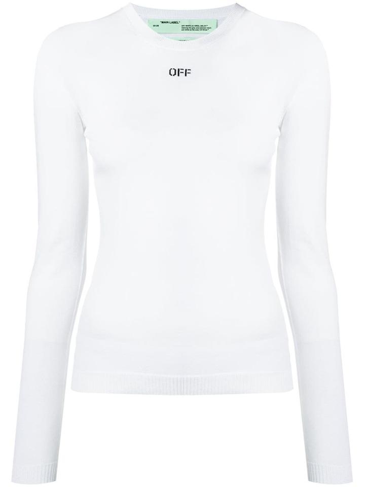 Off-white Knitted Logo Jumper