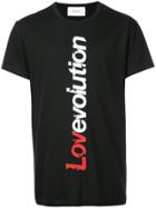 Ports V Slogan Print T-shirt - Black