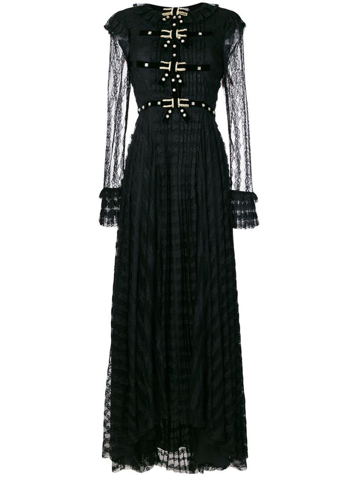 Philosophy Di Lorenzo Serafini Embellished Lace Gown - Black
