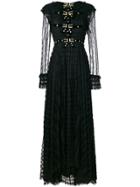 Philosophy Di Lorenzo Serafini Embellished Lace Gown - Black