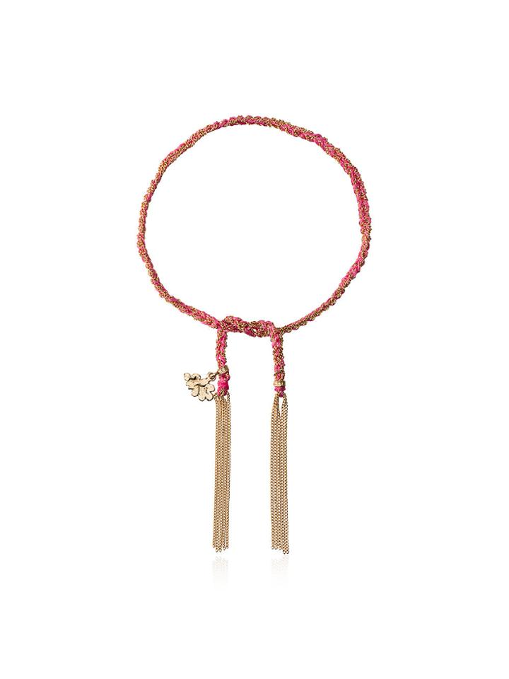 Carolina Bucci Cloud Charm Friendship Bracelet - Pink & Purple