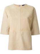 Joseph Suede Boxy Top