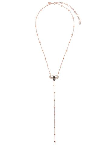 Maha Lozi Busy Bee Necklace - Pink