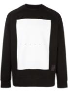 Odeur Contrast Square Sweatshirt, Adult Unisex, Size: Medium, Black, Cotton/polyamide/spandex/elastane