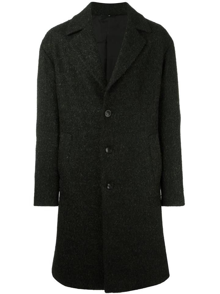 Hevo 'ostuni' Coat, Men's, Size: 46, Green, Viscose/virgin Wool/alpaca/polyamide