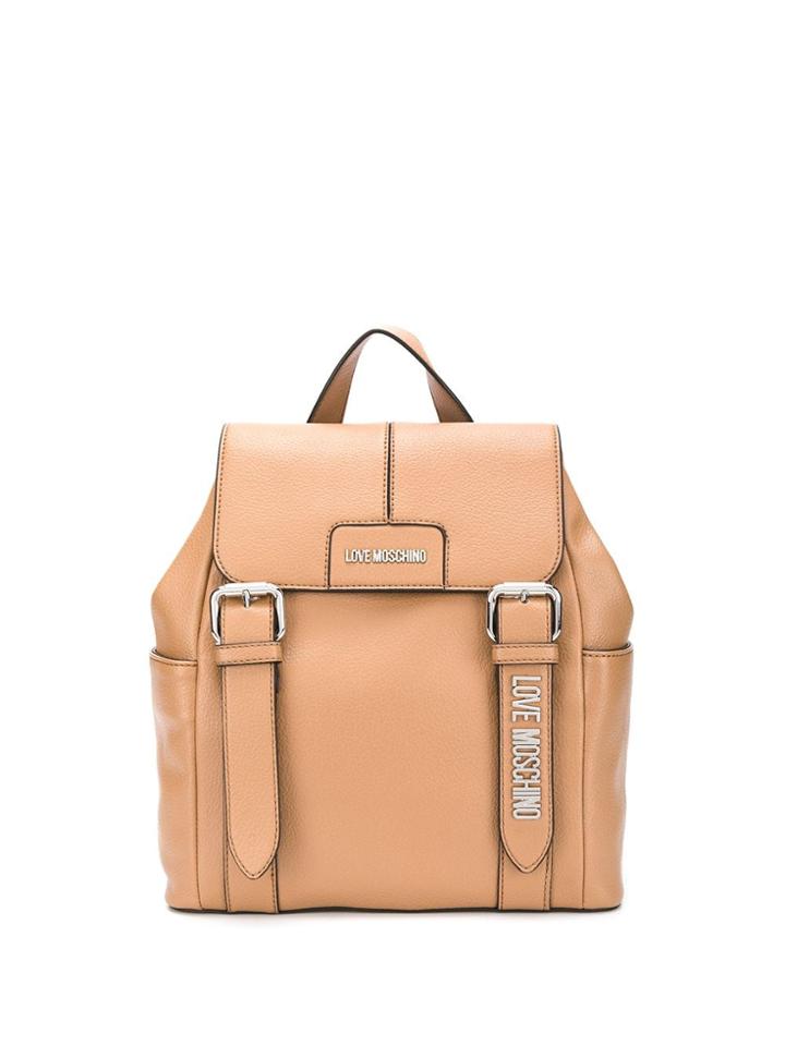 Love Moschino Utility Backpack - Neutrals