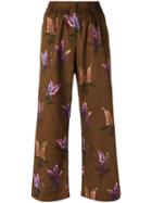 Andrea Marques - Palazzo Pants - Women - Cotton - 38, Brown, Cotton