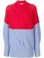 Circus Hotel Knitted High Neck Jumper - Red