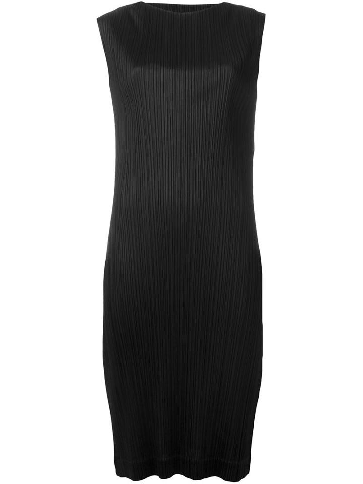 Pleats Please By Issey Miyake Pleated Sheath Dress