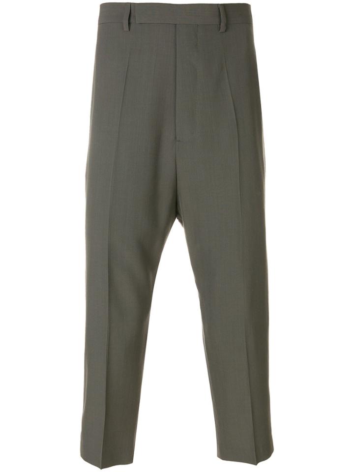 Rick Owens Tailored Cropped Trousers - Grey