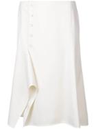 Narciso Rodriguez Side Buttons Skirt - White