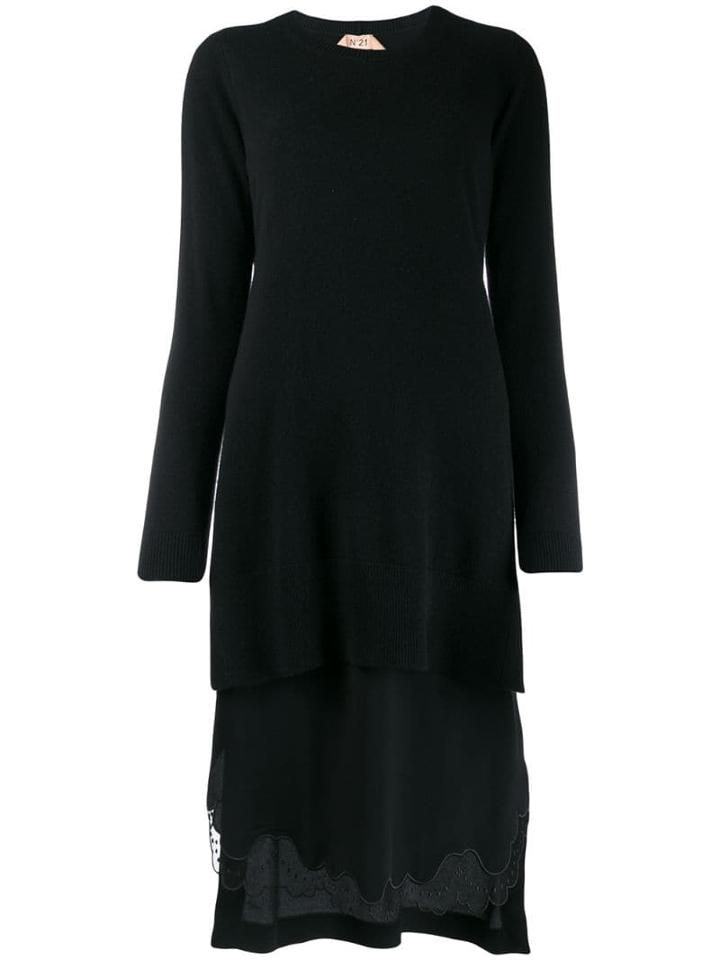 Nº21 Knitted Jumper Dress - Black