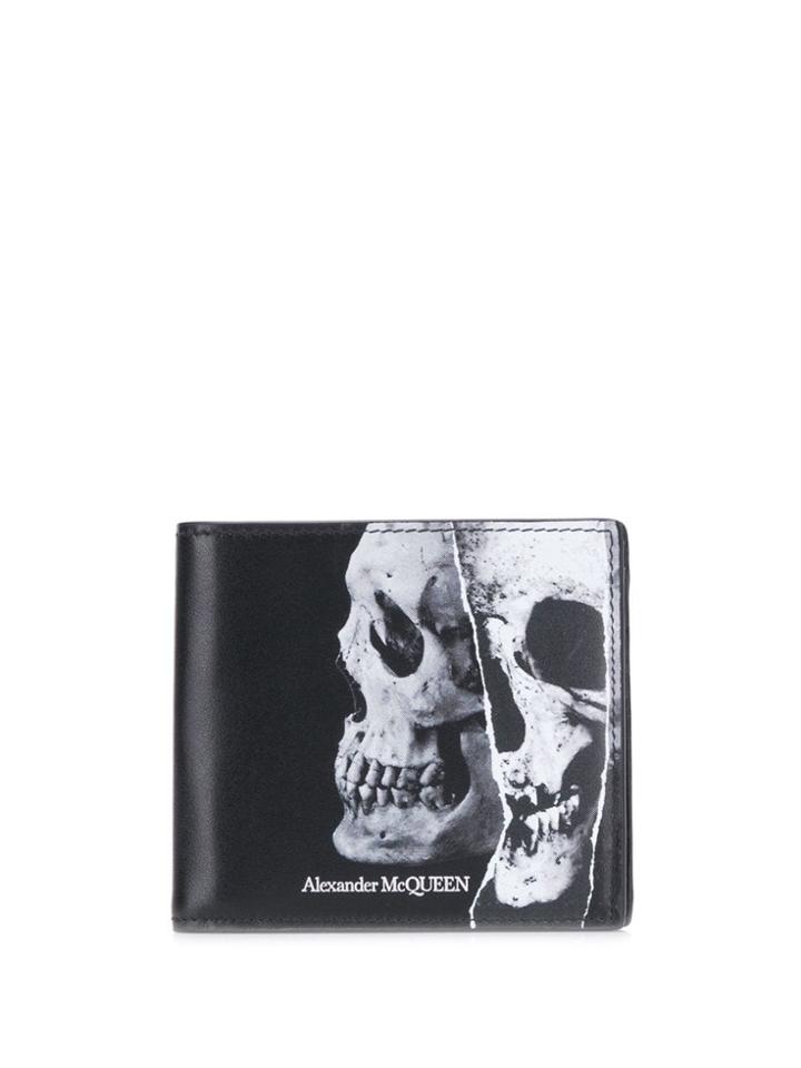 Alexander Mcqueen Skull Bi-fold Wallet - Black