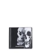 Alexander Mcqueen Skull Bi-fold Wallet - Black