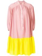 Miahatami Colourblock Balloon Dress - Pink & Purple