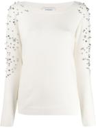 Snobby Sheep Beaded Embroidery Jumper - White