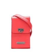 Mara Mac Mini Leather Shoulder Bag - Red