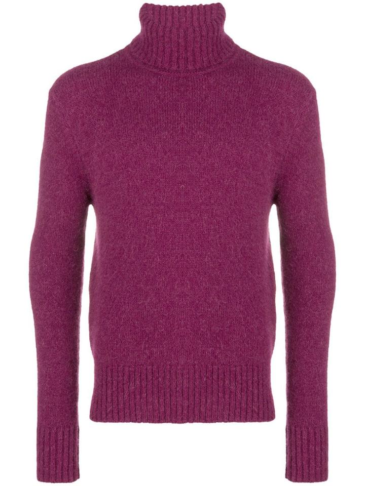 Ami Alexandre Mattiussi Turtle Neck Sweater - Pink
