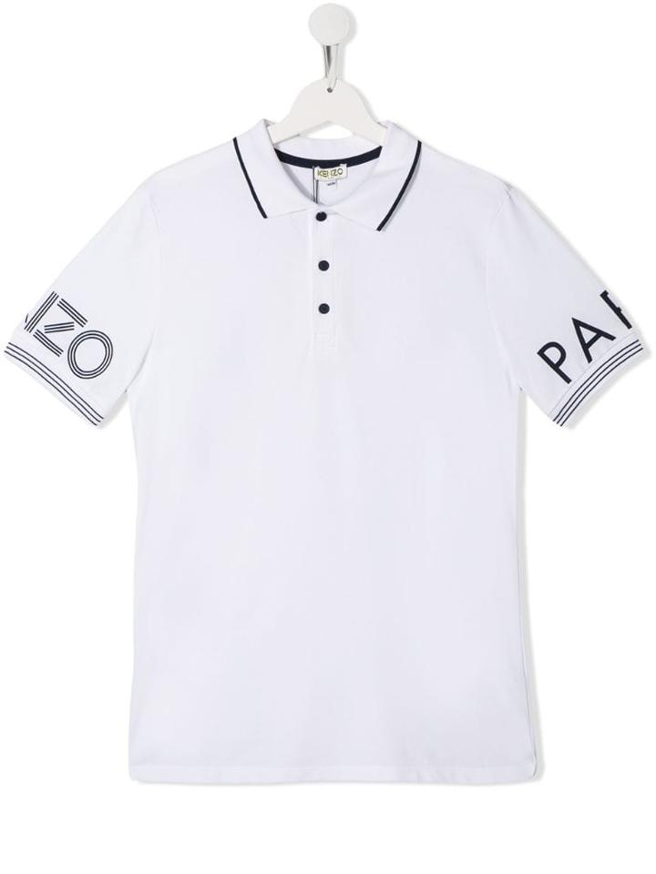 Kenzo Kids Teen Polo Shirt - White