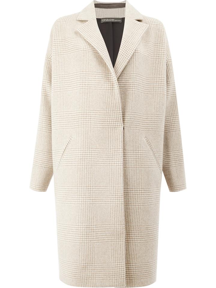 32 Paradis Sprung Frères Checked Coat - Nude & Neutrals