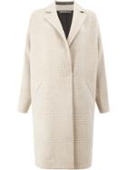 32 Paradis Sprung Frères Checked Coat - Nude & Neutrals