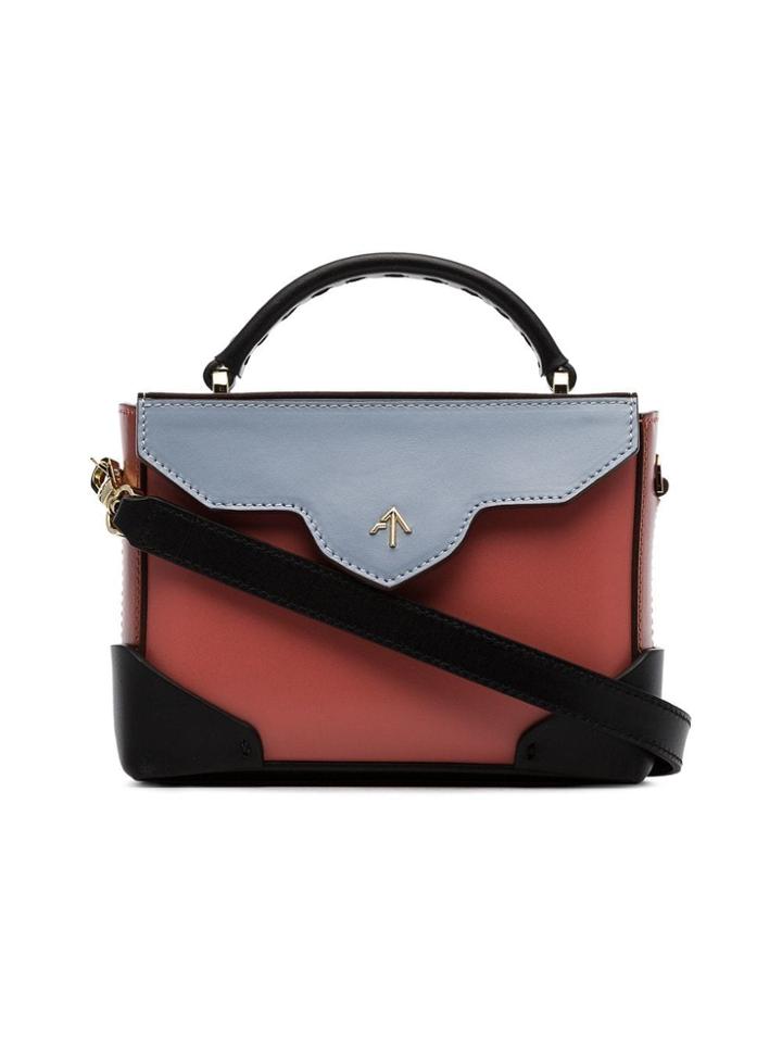 Manu Atelier Multicoloured Micro Bold Leather Cross-body Bag - Pink