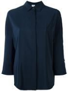 Aspesi - Plain Shirt - Women - Silk - 38, Women's, Blue, Silk