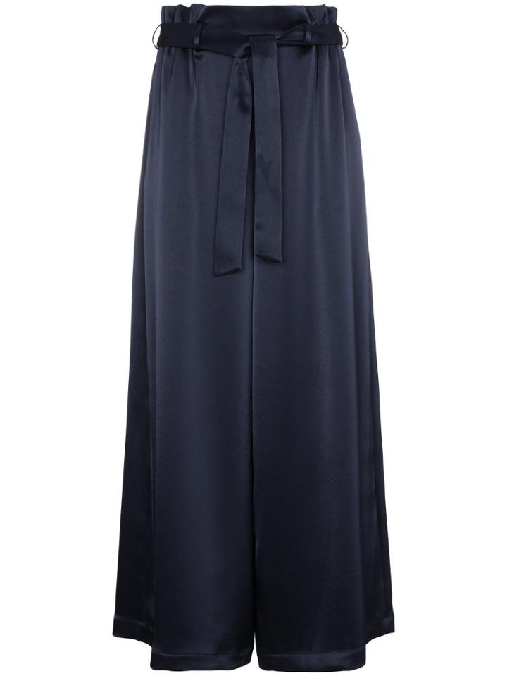Osman Paloma Satin Smoking Trousers - Blue
